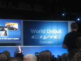 ホンダは新型Civicのコンセプトモデルを世界初公開