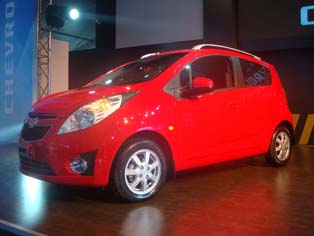 GM Beat 2010年1月にインドで販売開始