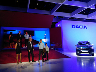 Daciaのプレスカンファレンスの様子